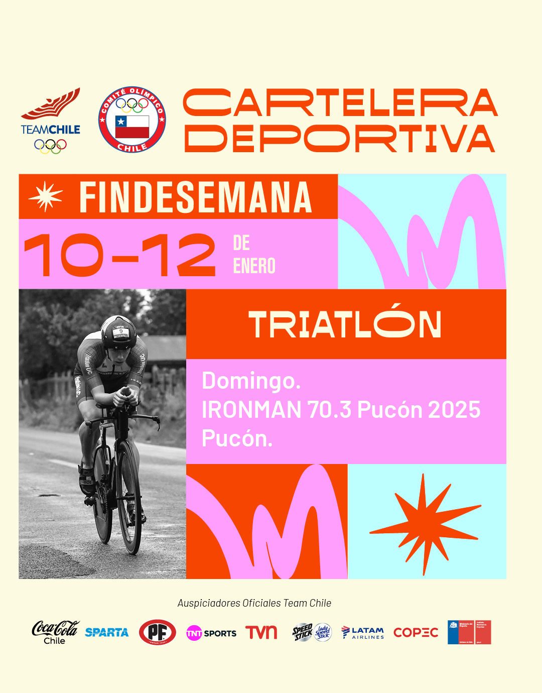 Cartelera Deportiva del 10 al 12 de enero