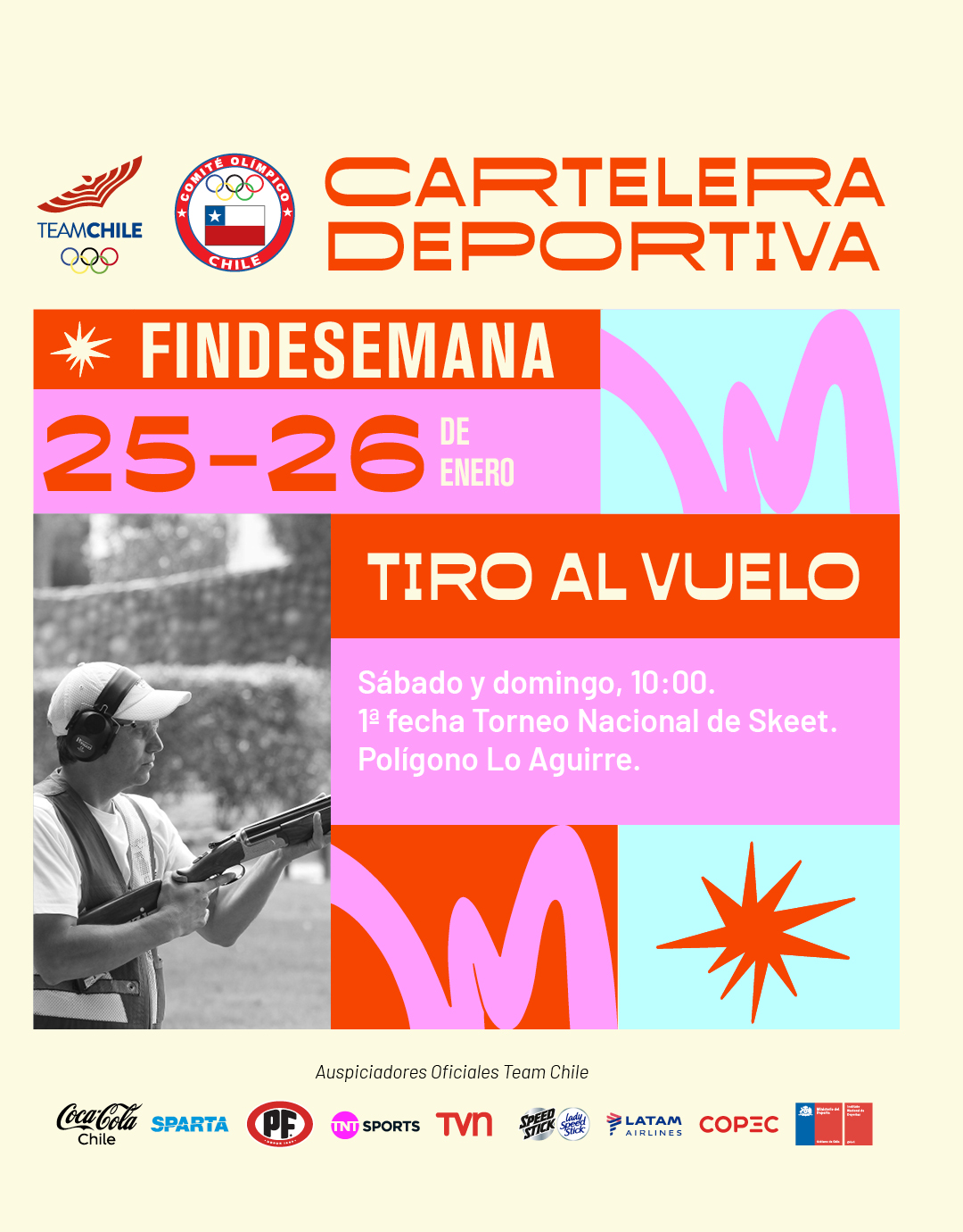 Cartelera Deportiva del 24 al 26 de enero