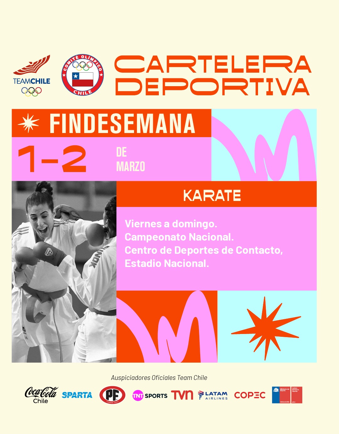 Cartelera deportiva del 1 al 2 de marzo