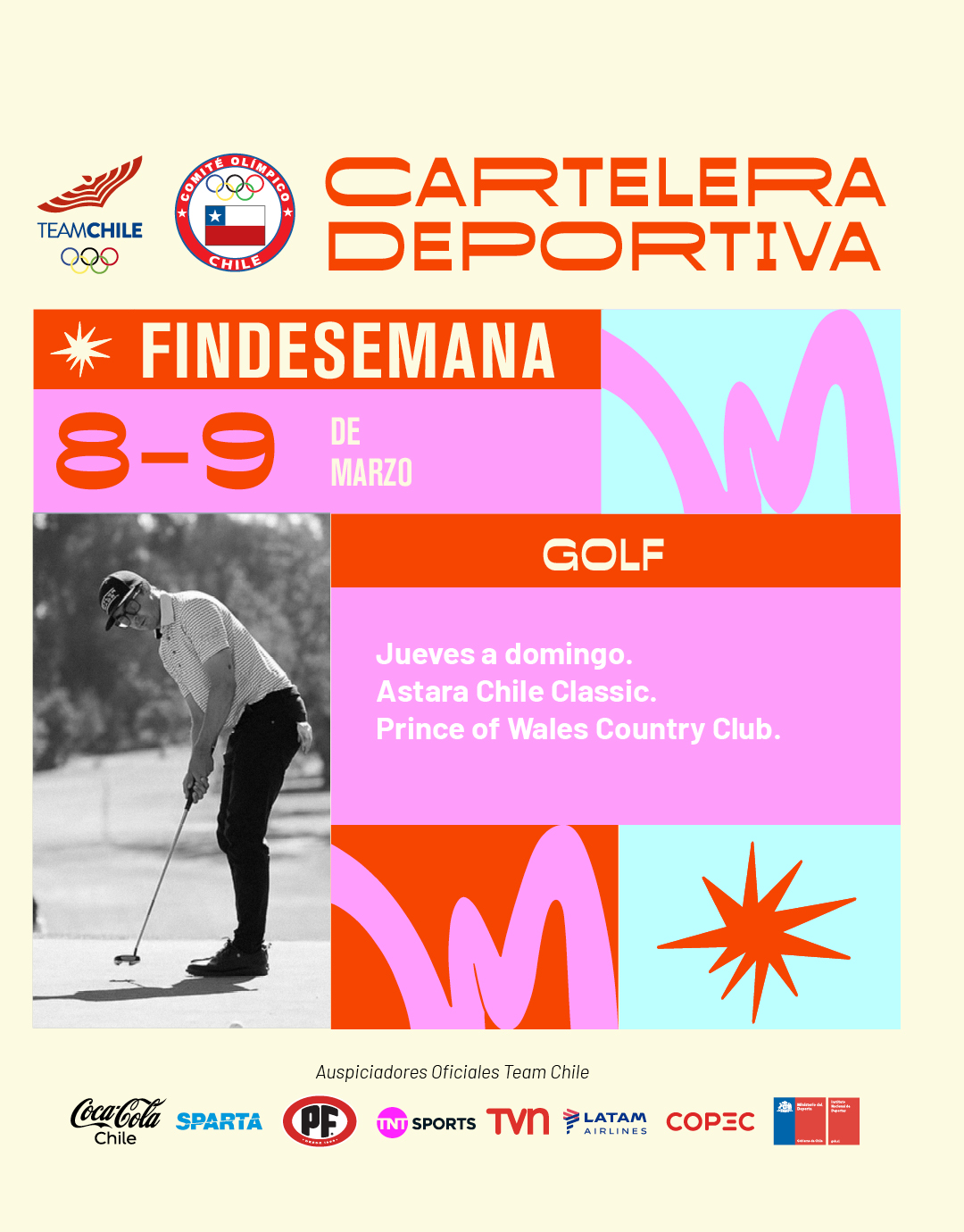 Cartelera deportiva del 8 al 9 de marzo