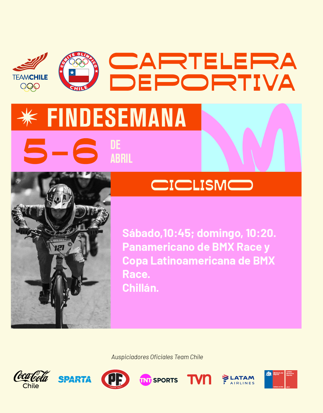 Cartelera deportiva del 5 al 6 de abril