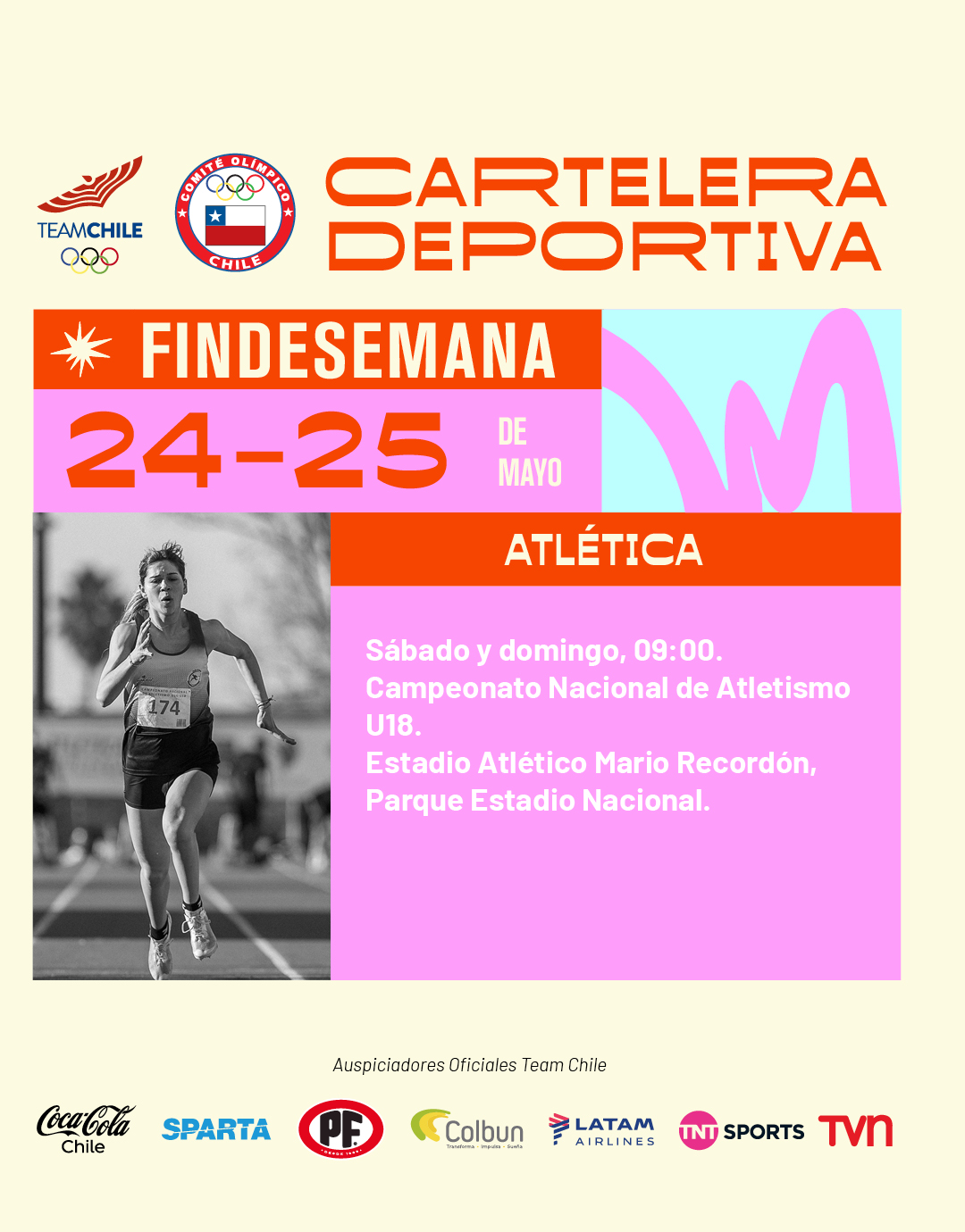 Cartelera deportiva del 24 al 25 de mayo