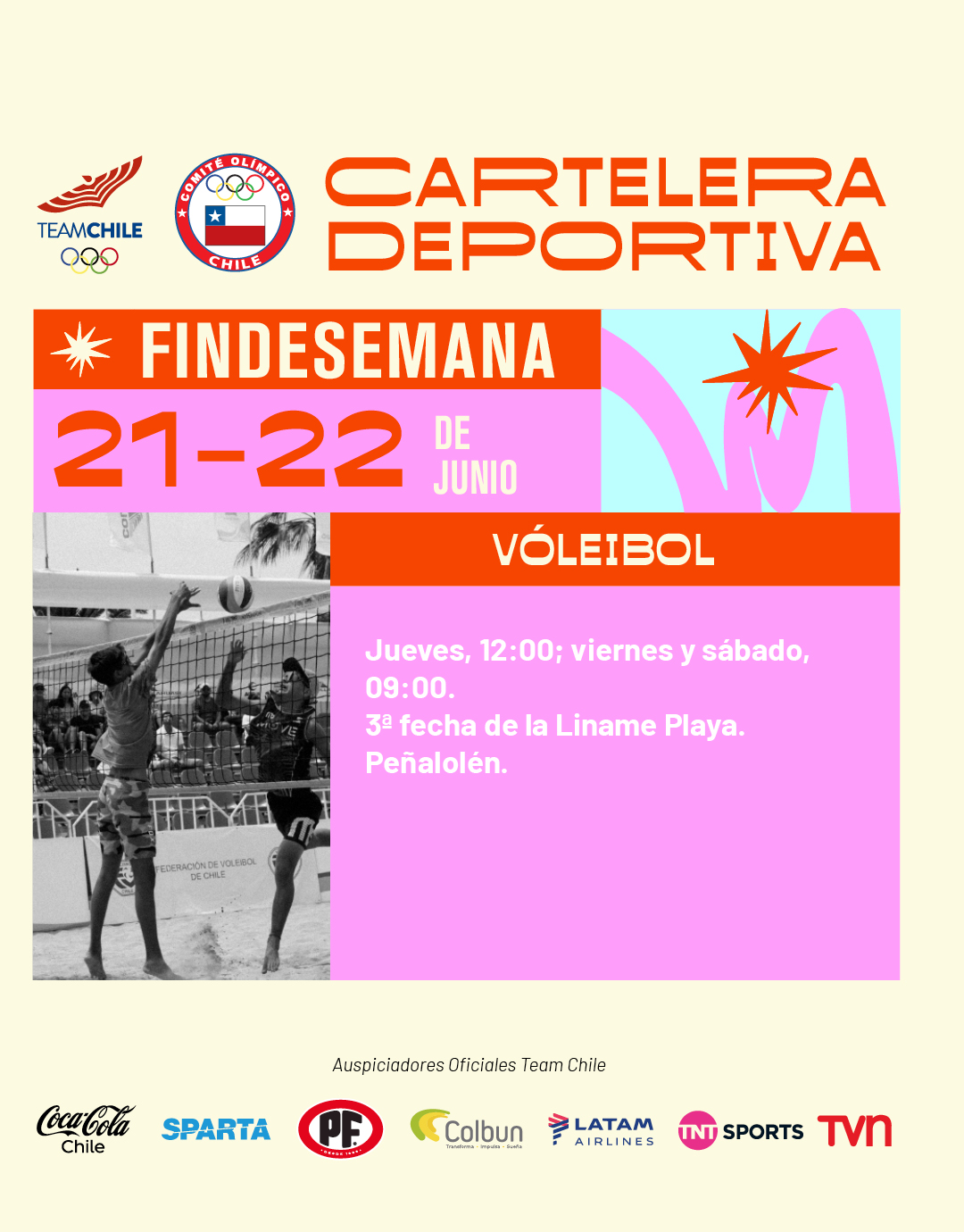 Cartelera deportiva del 21 al 22 de junio