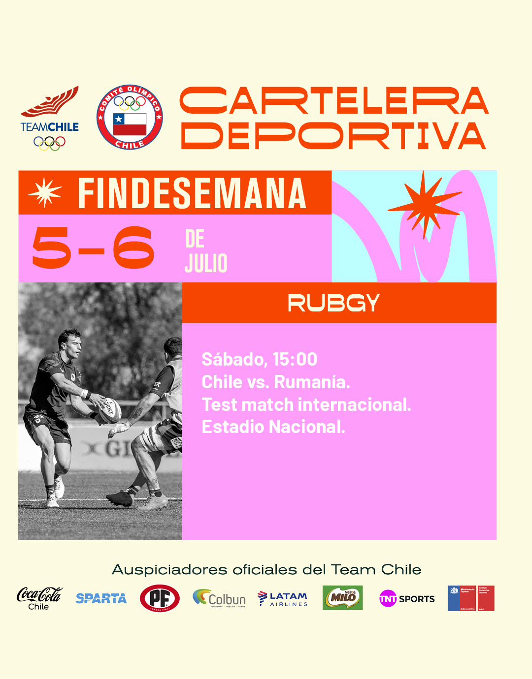 Cartelera deportiva del 5 al 6 de julio