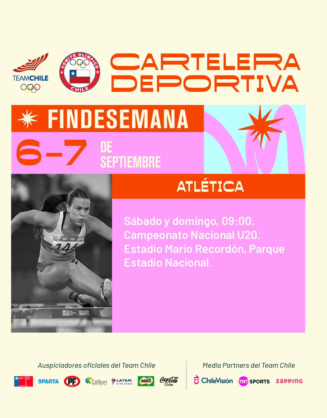 Cartelera deportiva del 6 al 7 de septiembre