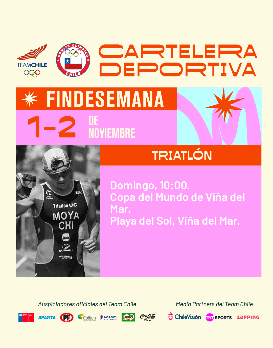 Cartelera deportiva del 1 al 2 de noviembre