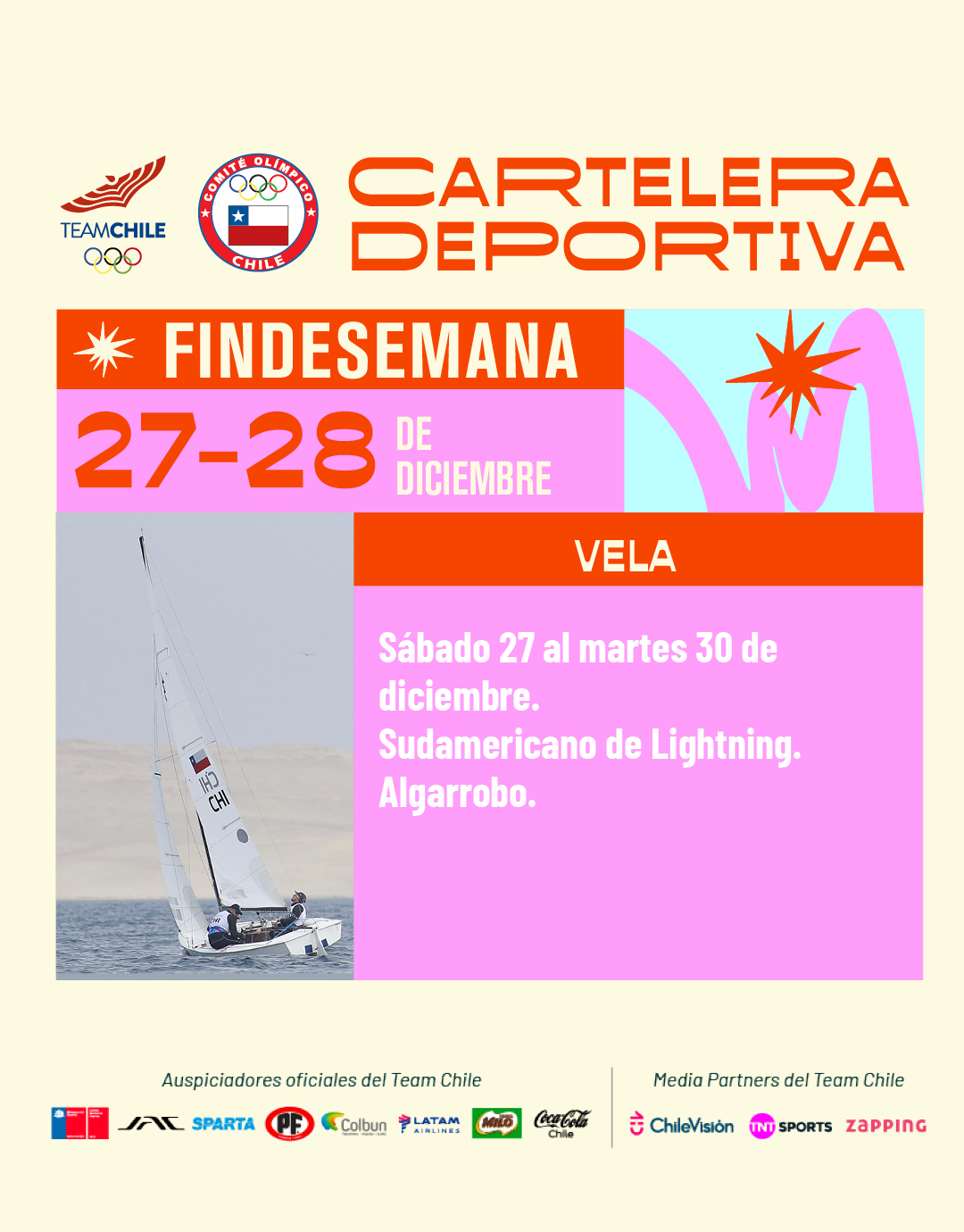 Cartelera deportiva del 27 al 28 de diciembre